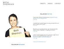 Tablet Screenshot of bethsherman.com